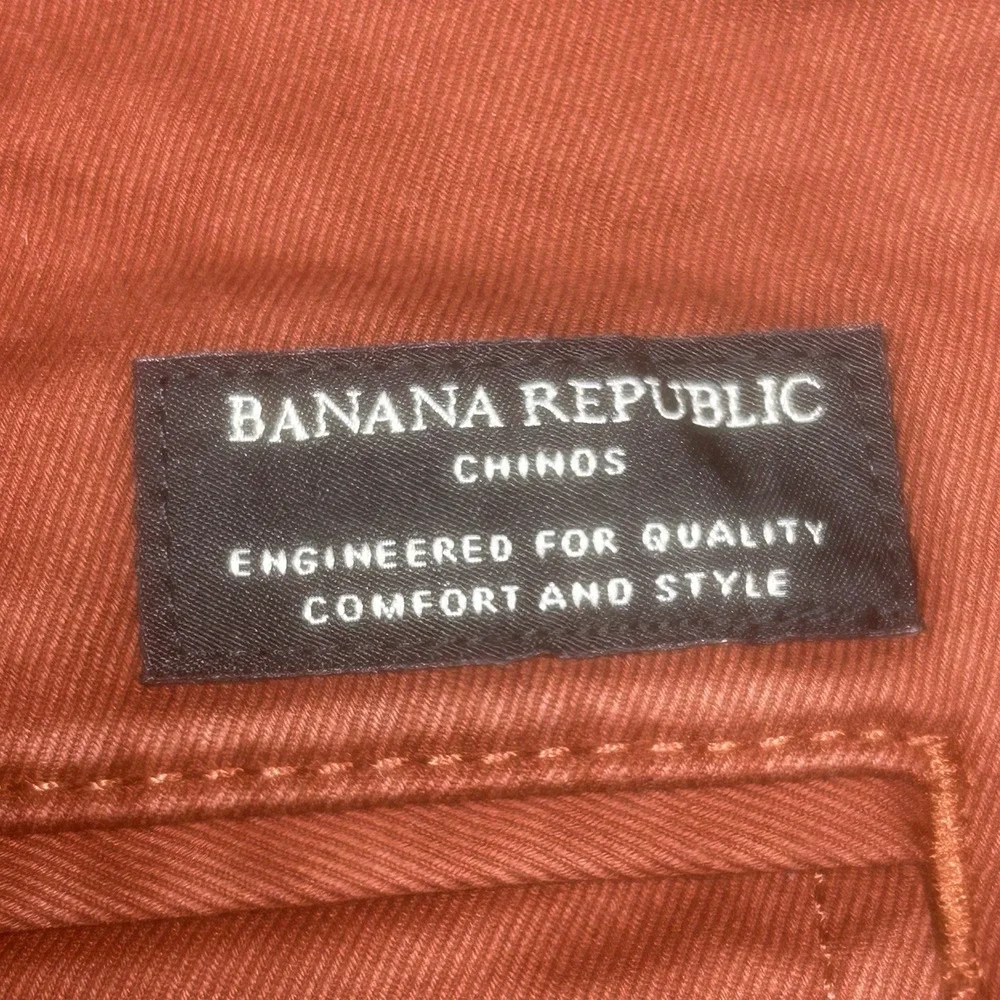 Banana Republic Pants Men's 36x34 Jasper Red Slim Fit Chino Twill Stretch EUC